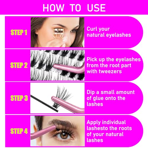 Cluster Lashes 240pcs 30D C Curl Faux Mink Extensions