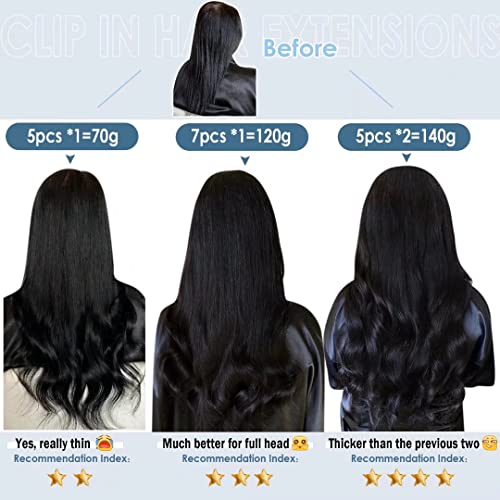 LaaVoo Balayage Clip in Hair Extensions Human Hair Light Brown to Blonde Clip in Hair Extensions Real Human Hair Ombre Real Hair Extensions Clip ins Remy Hair Straight 18 Inch 5pcs/80g