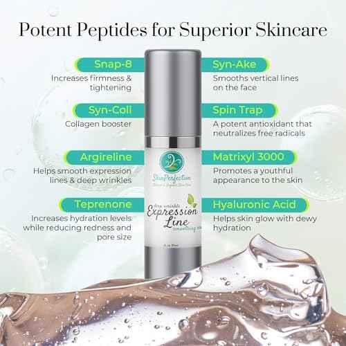 Expression Line Deep Wrinkle Anti-Aging Serum Matrixyl 3000 Argireline Syn-Ake Snap 8 Spin Trap Hyaluronic Acid Crow's Feet Forehead Skin Perfection