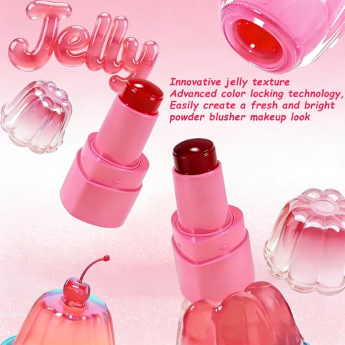 Jelly Blush Stick - Multi-Use Lip & Cheek Tint (2 Pack)