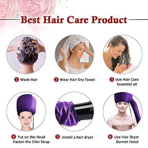 Hair Dryer Bonnet with Extended Hose - Deep Conditioning