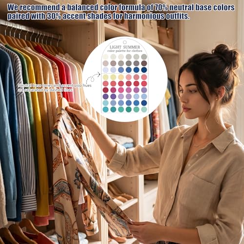 12-Season Color Palette Cards Set for Clothes & Makeup