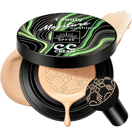 Air Cushion CC Cream Foundation Natural Finish Buildable Coverage for Flawless Skin - Natural