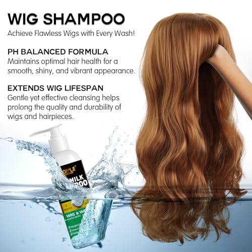 Goiple Wig Shampoo & Milk Spray Bundle for Synthetic Hair