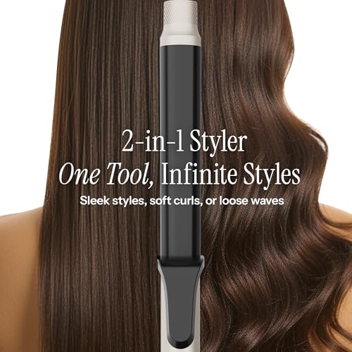 Hot Tools Pro 2-in-1 Curl & Straight Styler - Flat Iron & Curling Iron