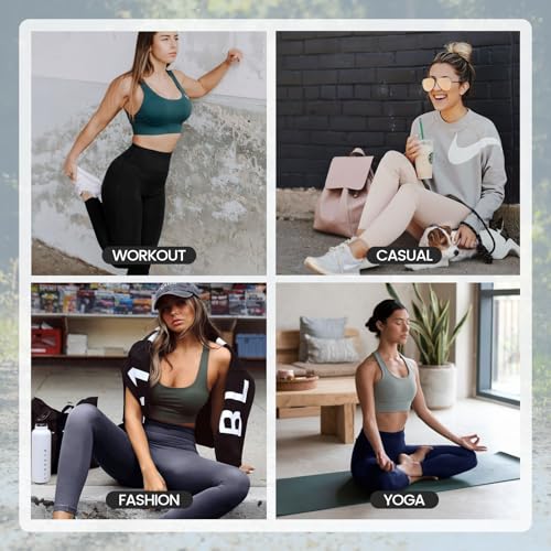High Waisted Leggings for Women with Pockets & Tummy Control