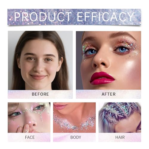 Gold Holographic Glitter Stick for Face & Body