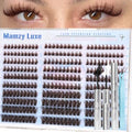 Brown Manga Lash Clusters Kit 8-16MM 300Pcs D-Curl DIY