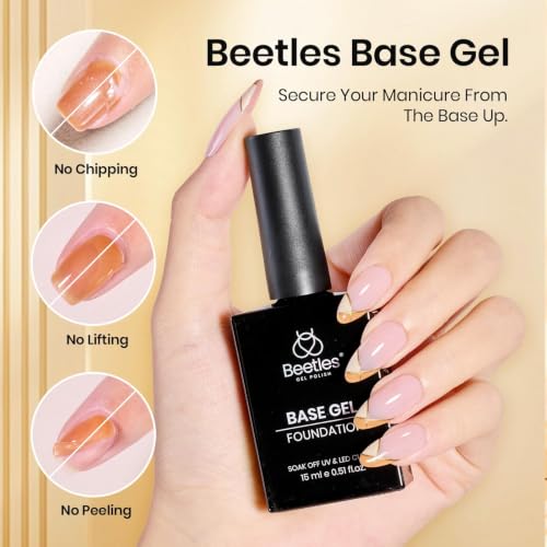Beetles 6-Piece Gel Base and Top Coat Set with Nail Primer & Dehydrator