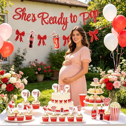 She's Ready to Pop Banner - Retro Soda Shower Decor