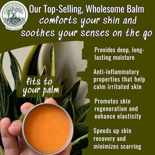 ProSeed Manuka Honey Unwhipped Tallow Balm ? Handmade Grass-Fed Beef Moisturizer with Frankincense, Vitamin E, Castor, Buah Merah & Turmeric ? Face & Body Cream for Men, Women & Kids ? Travel Size