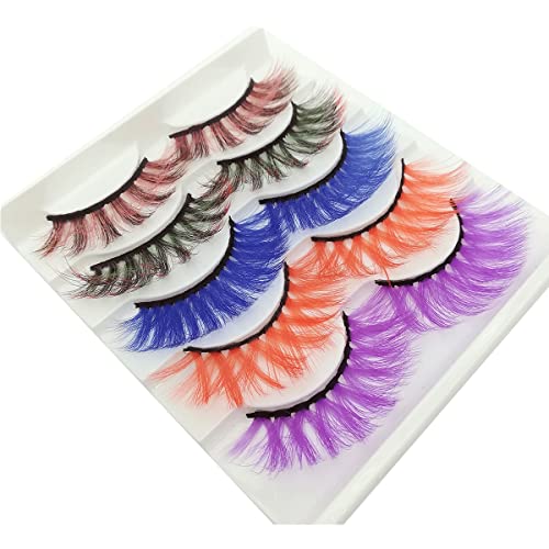 Colorful Mink Eyelashes 15MM - Reusable False Lashes