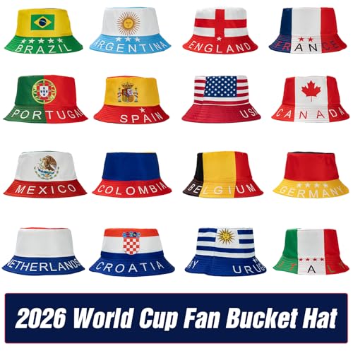 World Cup 2026 Flag Bucket Hat for Fans