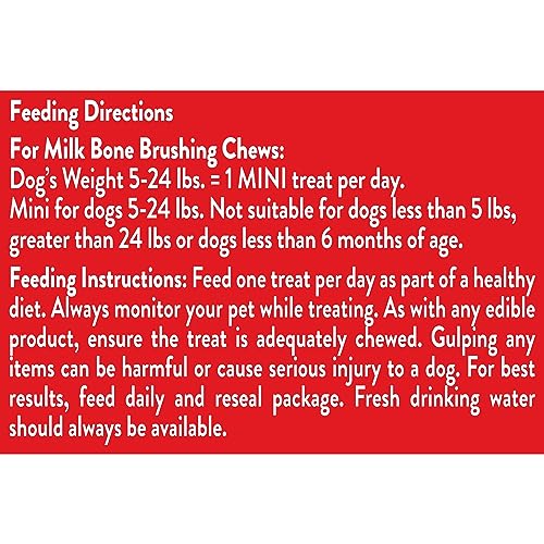 Milk-Bone Original Brushing Chews 48 Mini Daily Dental Dog Treats Scrubbing Action Helps Clean Teeth