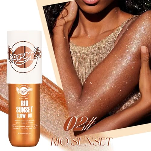 Body Glow Oil Highlighter - Golden Shimmer, 90ML