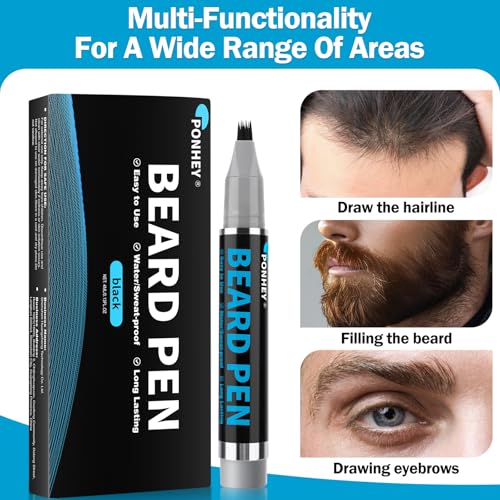 Beard Filler Pen Kit for Men - Waterproof & Long-Lasting (5 Pack)