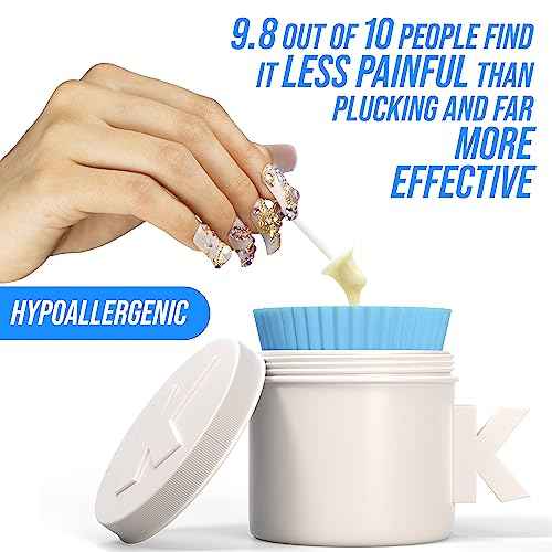 Kenashii Super Nose Waxing Kit | 100g Wax, 24 Applicators | No Microwave Required | Ear Hair Removal | For Men and Women | 12 Balm Wipes, Mustache Guards, Storage Bag