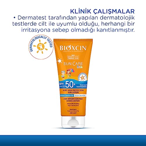 BIOXCIN Sun Care Very High Protection Children's Sunscreen 100% Botanical Active, 50 SPF, 200 ml