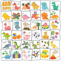 Partywind 408 PCS Dinosaur Kids Temporary Tattoos