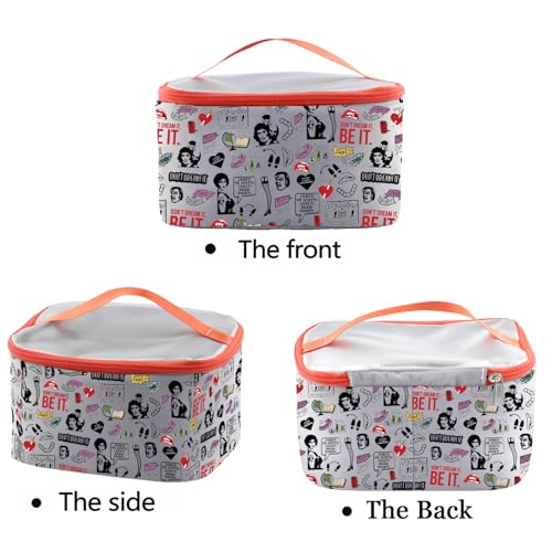 PXTIDY Horror Characters Cosmetic Case Picture Show Gift Movie Series Fans Gift TV Show Makeup Bag For Women