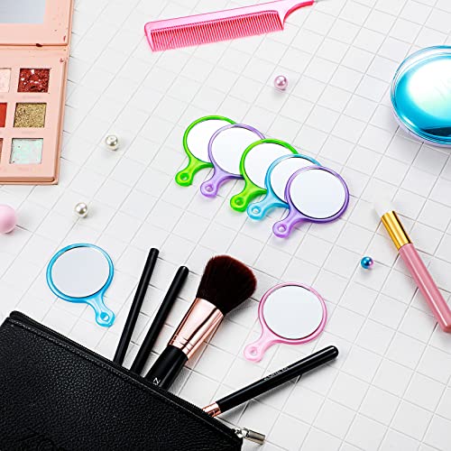 Yalikop 24 Pack Handheld Mirror with Handle, 2.4 x 1.6 Inch