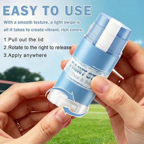 Rosawee Blue & White Face Paint Stick for Sports Fans