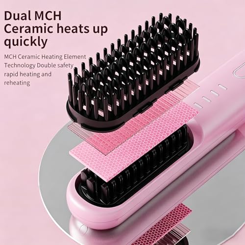 Go Brush Pro Cordless Straightening Brush for Short Hair