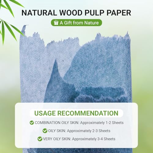 Bamboo Charcoal Oil Blotting Sheets - 1000 Sheets