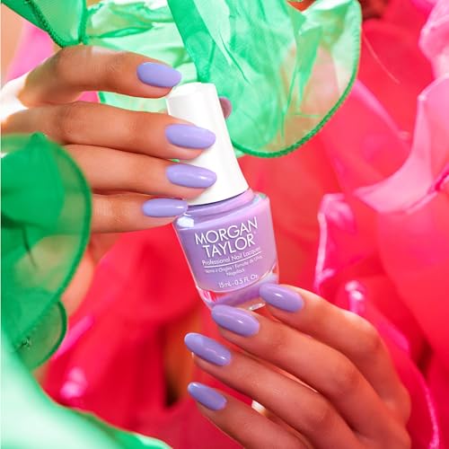 Morgan Taylor Nail Polish - Can't Burst My Bubble Periwinkle, 15mL