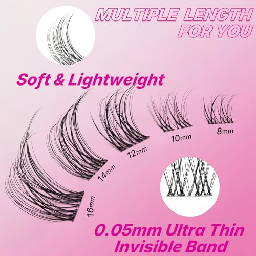 Lash Clusters Individual Eyelash Extensions 8-16mm Mixed
