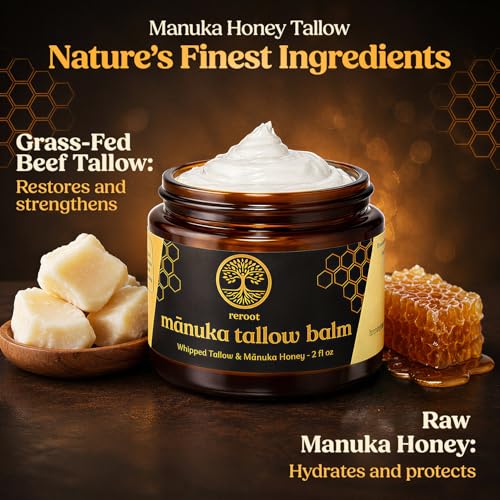 Manuka Honey & Grass-Fed Tallow Face Balm - 2oz