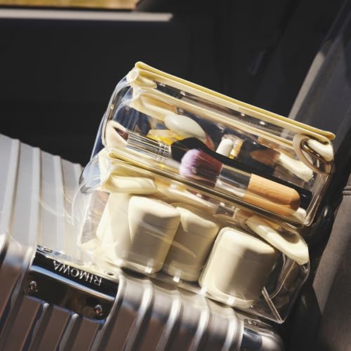 Cadence Extender - Add On to Any Flex Magnetic Containers with Lids,Extension to Travel Bottles for Toiletries - Carry On Travel Essentials For Women/Men - Adds Additional 1.43 fl oz - 3pk, Sand