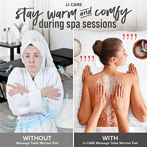 JJ CARE Heated Massage Table Warmer Pad - Plush Sherpa Fleece, 30" x 73"