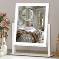 Vanity Mirror with Lights, 3-Color Dimmable & Adjustable Lighted Makeup Mirror with Smart Touch and 360¡Æ Rotation
