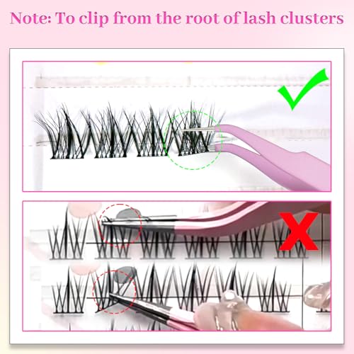 Azenlo 20D Cluster Lashes - Wispy DIY Eyelash Extensions