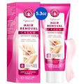 Hair Removal Cream for Women: Depilatory Cream for Intimate Areas and Pubic Area with Aloe Vera and Vitamin E - Hair Removal for Body Legs Arms Underarms Bikini - Fast Painless Soothing - 5.3 oz