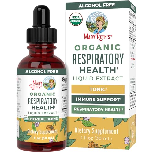 MARYRUTH'S Organic Mullein Leaf Respiratory Drops – 1 Fl Oz