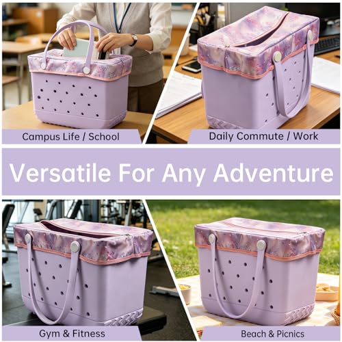 Medium Bogg Bag Zipper Topper Lid - Water-Resistant Privacy Cover