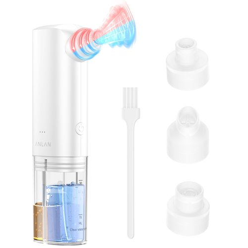 ANLAN Blackhead Remover for Face – Pore Extractor Vacuum with Microbubble Cleaning Blackhead Extractor Tools with 3 Suction Levels Acne Pimple Extractor Kit for Nose Face & T-Zone