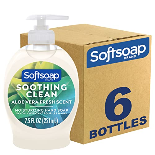Softsoap Antibacterial & Moisturizing Hand Soap Bundle, 11.25 Ounce, 6 Pack and 7.5 Ounce Aloe Vera, 6 Pack