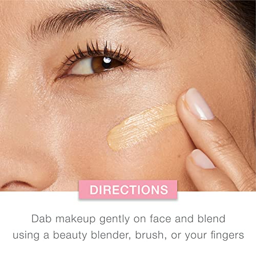Neutrogena Healthy Skin Liquid Foundation Makeup with Broad Spectrum SPF 20 Sunscreen, Lightweight, Medium Coverage Makeup with Sunscreen and Pro-Vitamin B5, Natural Ivory 20, 1 fl. oz