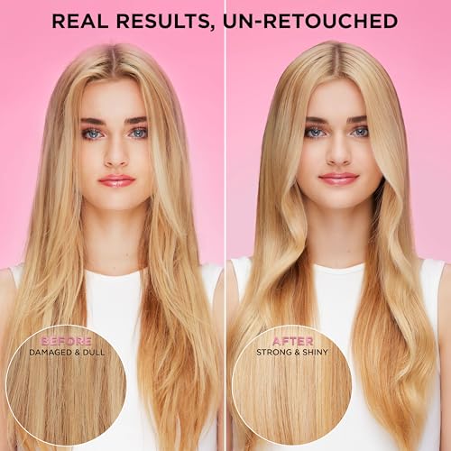L'Oreal Paris Sulfate Free Bond Repair+ Shampoo,Hair Shampoo with Bond + Amino Acid Complex,Strengthens and Repairs Damaged or Color Treated Hair,EverPure,6.8 Fl Oz (Packaging May Vary),(Pack of 2)