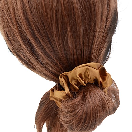 Simnice 60 Colors Silk Large Satin Hair Scrunchies Elastic Hair Bobbles Ponytail Holder Hair Scrunchy Vintage Hair Ties Accessories for Women Girls
