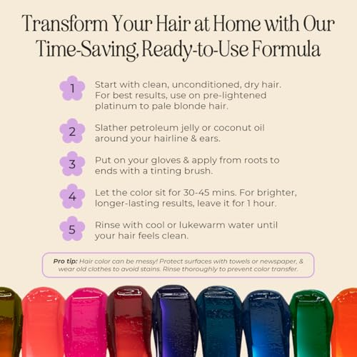 INH Fire Opal Semi-Permanent Hair Color - Color Depositing Conditioner 6oz