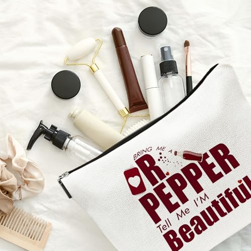 Funny Pepper Makeup Bag - Canvas Zipper Cosmetic Organizer
