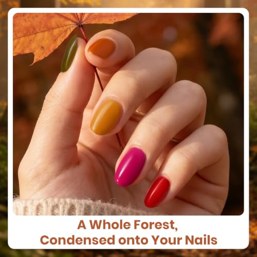 Beetles Forest Glow Gel Polish Set - 6 Warm Earth Tones