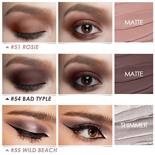 FOCALLURE Cream Eyeshadow Stick Set - 3PC Waterproof Pencil