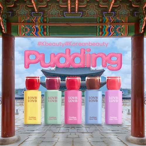 Pudding Glow Korean Lip Tint | Natural Lip Stain | Gloss to Stain | Long-Lasting & Non-Sticky | Lightweight Lip Tint 0.14 oz. (02 ENDING ROSE)
