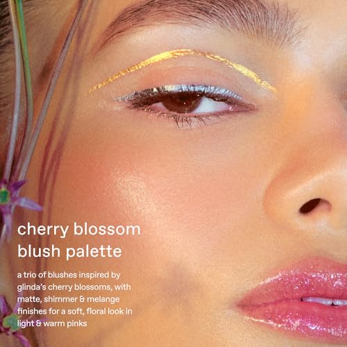 Cherry Blossom Blush Palette & Brush Set - Coral Creamy Blush