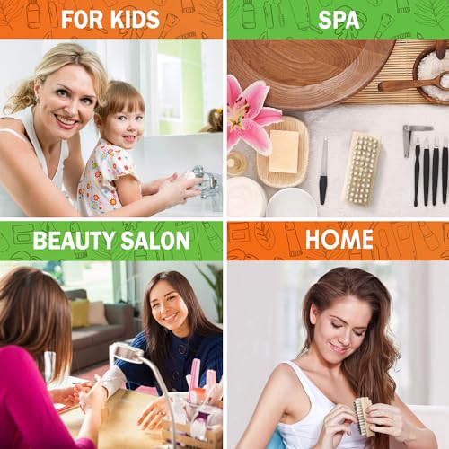Non-Slip Wooden Hand and Nail Brush for Cleaning Fingernails